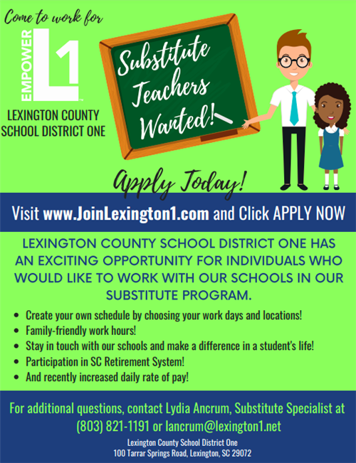 Substitute teachers wanted